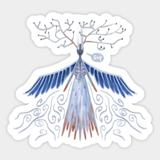 Angel of time Sticker